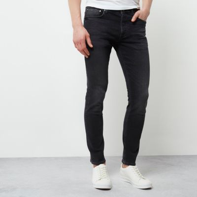 Black faded skinny fit Sid jeans